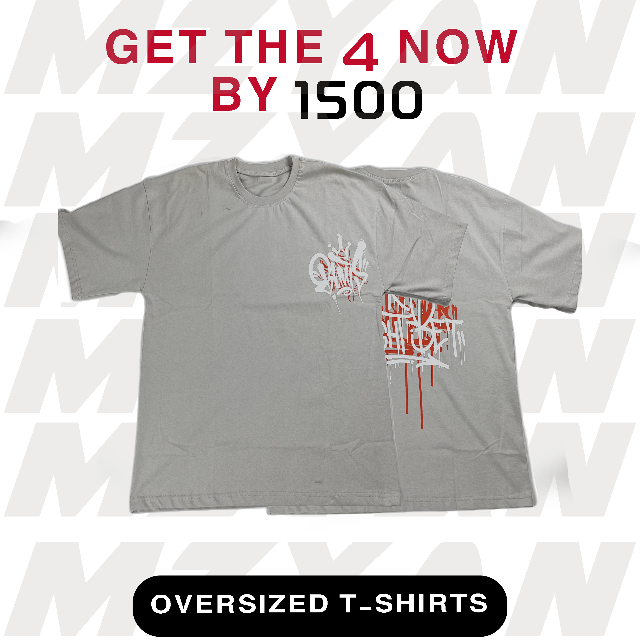 OVERSIZED PRINTED T-SHIRTS