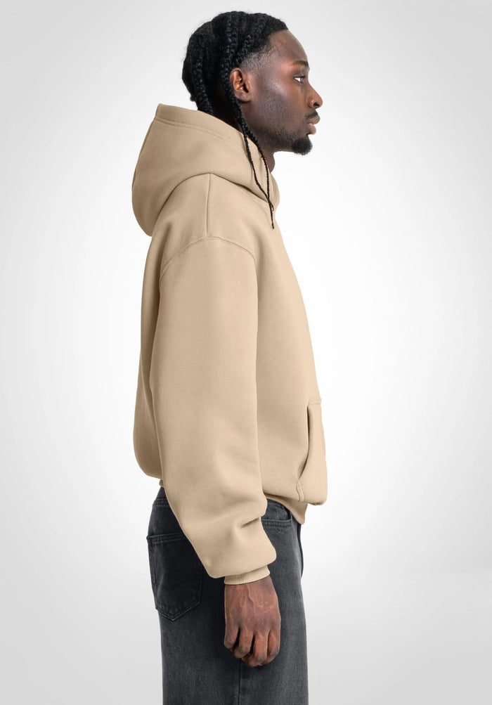 Beige Oversized Hoodie