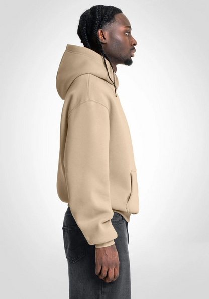 Beige Oversized Hoodie