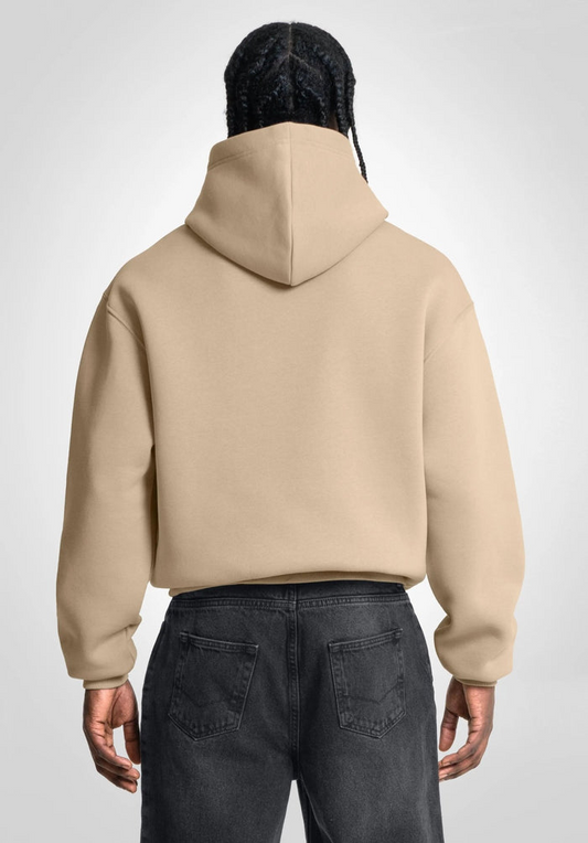 Beige Oversized Hoodie