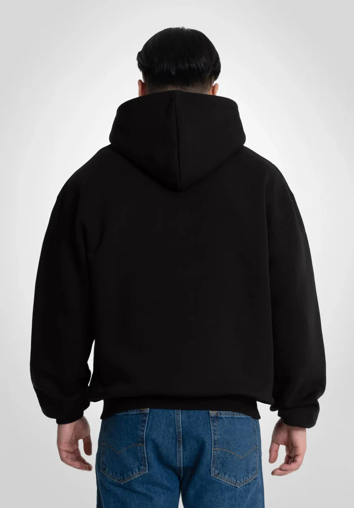 BLACK Full Zip Hoodie