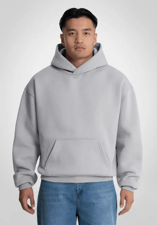 Silver Oversize Hoodie